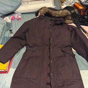 Northface parka winter jacket… color is dark purple brownish